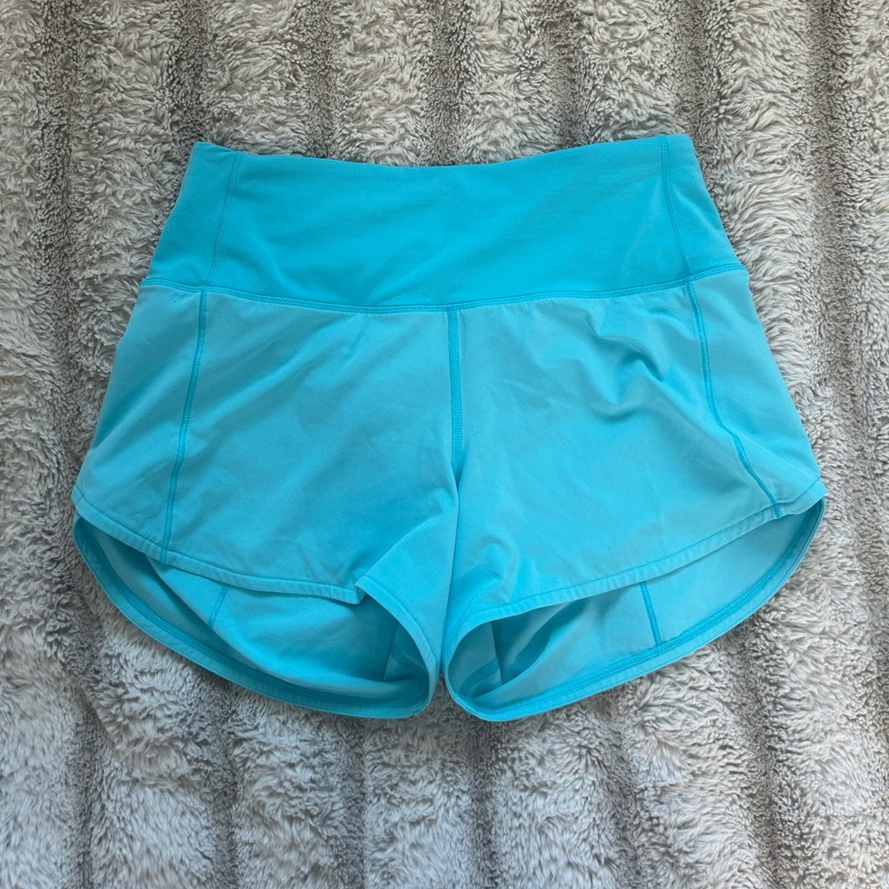 Lululemon speed ups size 4, 4 inch, high rise